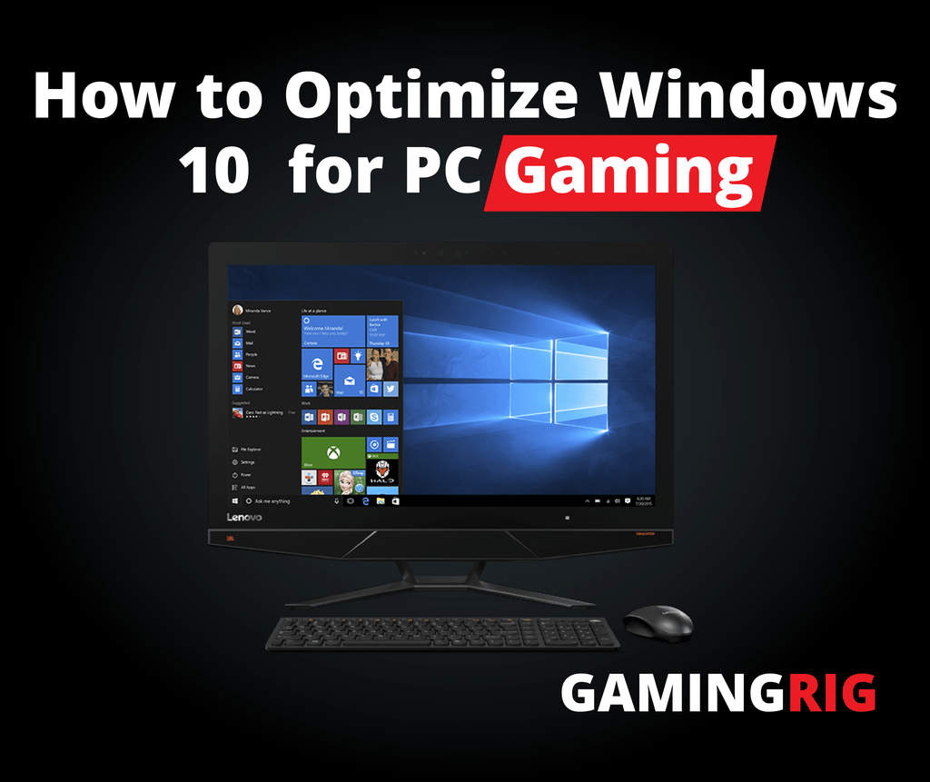 optimize pc for gaming windows 10 software